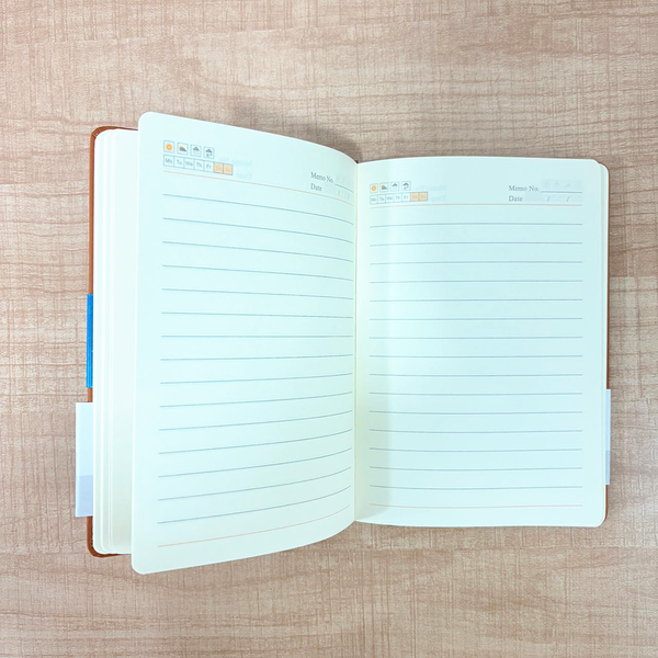 TM0123 Multicolour A5 Leather Executive Diary - Pack of 1pc