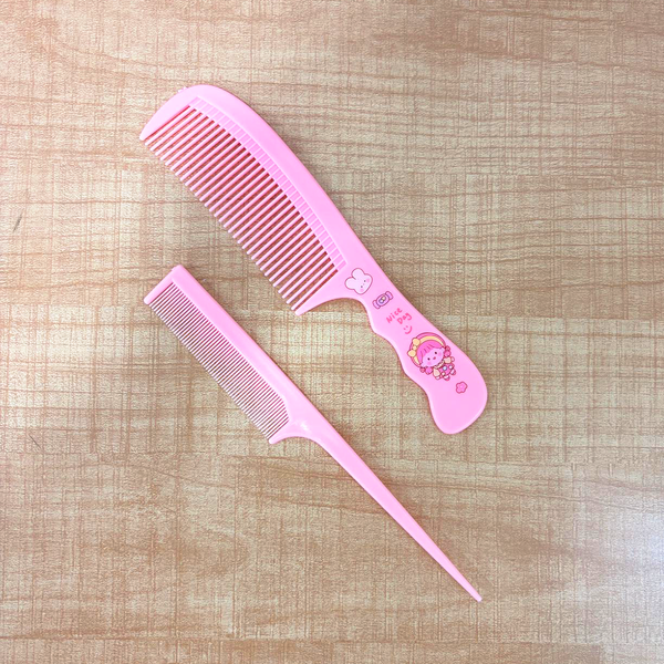 TM0120 Mix-Design Cute Graphic Printed Hair Comb Set of 2