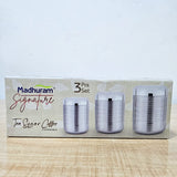 AM6009 Madhuram Stainless Steel Tea Sugar & Coffee Container (Pack of 3)