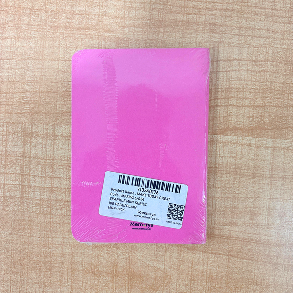 AM6644 Mix-Design Sparkle Mini A6 Notebook – 100 Plain Pages - 1pc