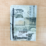 AM6639 Mix-Design A5 Printed Vegan Leather Hardbound Notebook - 1pc