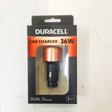 AM5890 Duracell 36W Fast Car Charger Adapter with Dual USB Port