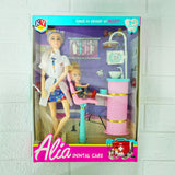 AM6020 Alia Dental Care Playset – Dentist Doll with Patient & Dental Clinic Accessories (3+ Years)