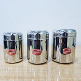 AM6009 Madhuram Stainless Steel Tea Sugar & Coffee Container (Pack of 3)