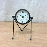 TM0107 Modern Minimalist 2-in-1 Rotating Table Clock & Vanity Mirror - Pack Of 1