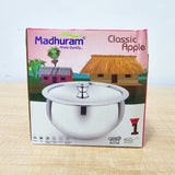 AM6007 Madhuram Stainless Steel Classic Apple Handi with Lid