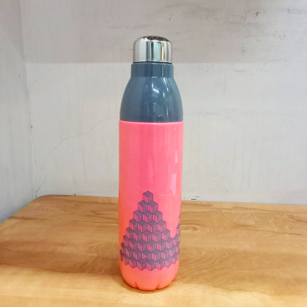 AM5863 ROYAL WARE Cool Campus 1000ml Plastic Water Bottle & Steel Cap for Office, Gym, School, College, Travel