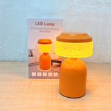 TM0095 Rechargeable Touch Dimming LED Table Lamp – 3 Color Modes & Crystal Effect Shade