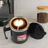 11521 1 Pc Apex Cat Mug – 250 ml Stainless Steel Insulated Inner with Cute Cat Print