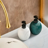 AM6661 Plastic Dimond Cut Design Liquid Soap Dispenser (Pack of 1)