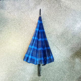 AM5791 Single Fold Manual Open Waterproof Checks Umbrella (Multicolour)