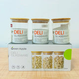 AM5979 Deli Glass Storage Jar (220ml) - Set of 3 Pcs