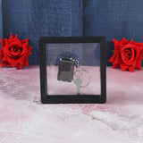 8430 Suitcase Shape Nail Clipper Keychain With Key & 3D Floating Frame Display Case (1 Set)