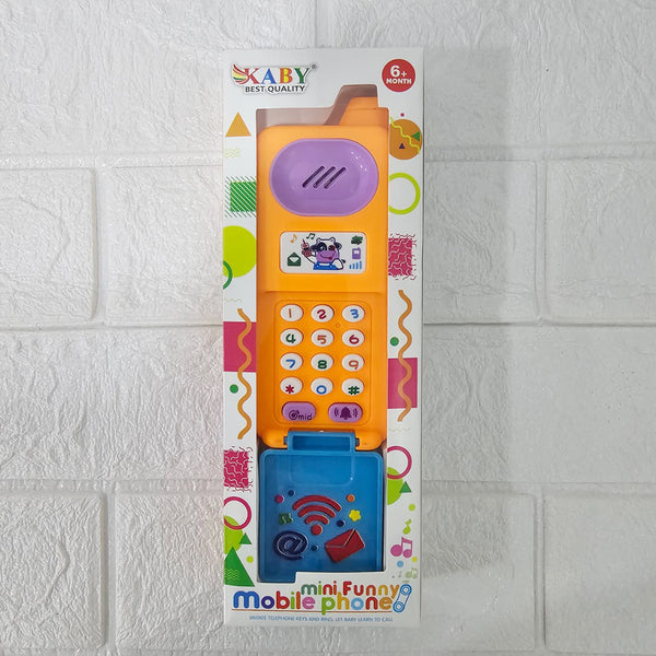 AM6017 Mini Funny Baby Mobile Phone Toy – Musical, Light & Sound Learning Toy for Kids (6+ Months)