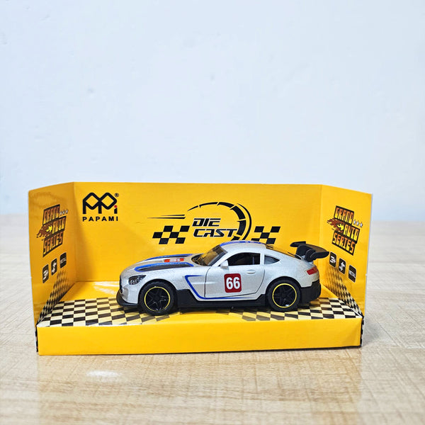 AM5994 PAPAMI Metal SUV Sports Car – Diecast Model with Openable Doors, Pullback Action, Racing Design, Durable Alloy Toy for Kids & Collectors