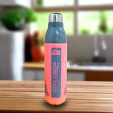AM5863 ROYAL WARE Cool Campus 1000ml Plastic Water Bottle & Steel Cap for Office, Gym, School, College, Travel