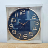 AM5953 Multi-Design Cart Log Wall Clock With 3D Numbers for Living Room