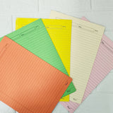 AM6051 A4 Size One Side Ruled Colour Sheets for Project/Assignment/Practical/Homework (20 SHEETS)