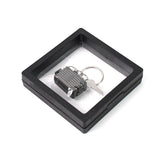 8430 Suitcase Shape Nail Clipper Keychain With Key & 3D Floating Frame Display Case (1 Set)