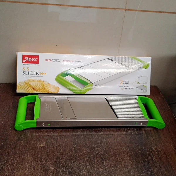 11549 Apex Stainless Steel Vegetable Slicer (2-in-1)