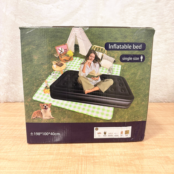 AM6700 Portable Inflatable Bed Folding Lazy Bed – Single Size (198x100x40cm)