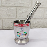 AM5344 Stainless Steel Heavy Mortar and Pestle Set - Big