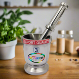 AM5344 Stainless Steel Heavy Mortar and Pestle Set - Big