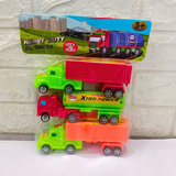 AM5275 Plastic Container Cargo Truck toy for kids - Pack of 3 Trucks