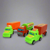 AM5275 Plastic Container Cargo Truck toy for kids - Pack of 3 Trucks