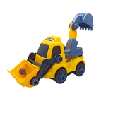 AM5276 Engineering vehicles Nut Assembly Vehicle Container Truck Toy Set (Pack of 3 Pcs)