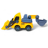 AM5276 Engineering vehicles Nut Assembly Vehicle Container Truck Toy Set (Pack of 3 Pcs)