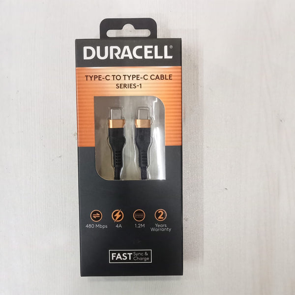AM5884 Duracell Usb Type C To Type C USB Cable 4A(60W) - 3.9 Feet(1.2M)