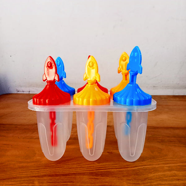 AM3843 Rocket Design 6pc Ice Candy Mold ,Popsicle Maker