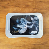 AM3867 Printed Plastic Salute Medium Serving Tray - 1 Pcs (Multi-Design)