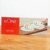 AM3965 La Opala Melody Cup & Saucer Set 6pcs 145ml