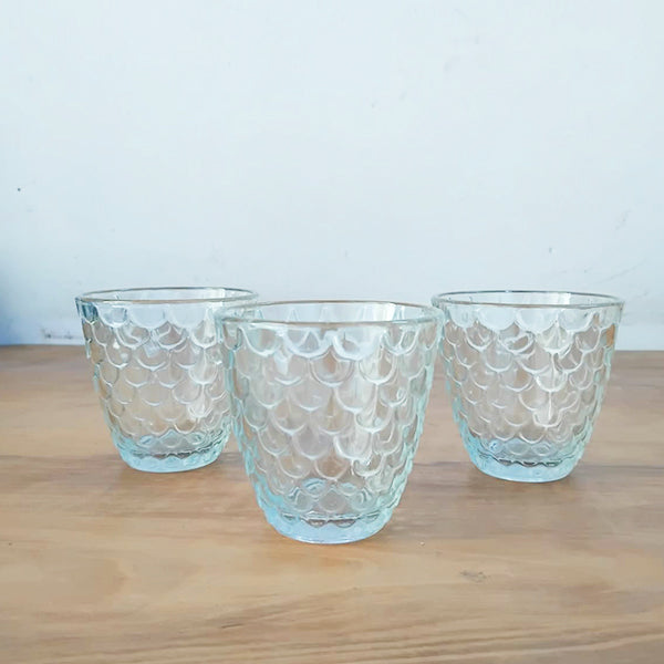 AM3858 Moulded Design Fish Premium Glass Set (3Pcs)