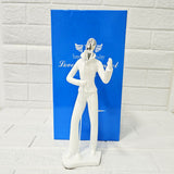 AM6133 Modern MicMan Singer Figurine Showpiece – White & Silver Decorative Idol