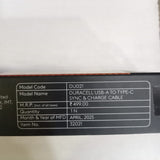 AM5883 Duracell Usb-A To Type C, 65W Braided Sync&Fast Charging USB Cable - 3.9 Feet(1.2M)