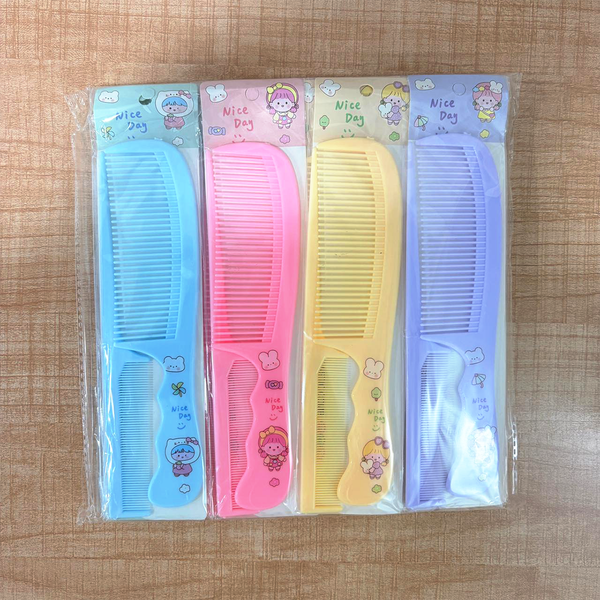 TM0120 Mix-Design Cute Graphic Printed Hair Comb Set of 2