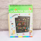 4609 Rainbow Scratch Notebook with Magical Vibgyor Color with Pencil Stick Notepad (Pack of 1)