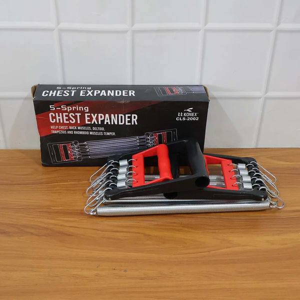 19472 5-Spring Chest Expander for Home Workout