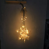 Di0061 12 Stars LED Curtain String Lights with Flashing Modes - 6x6 (Warm)