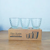 AM3858 Moulded Design Fish Premium Glass Set (3Pcs)