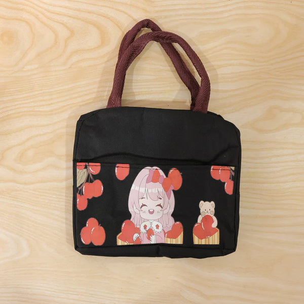18303 Insulated Lunch Bag with Cute Cartoon Design (1 Pc)