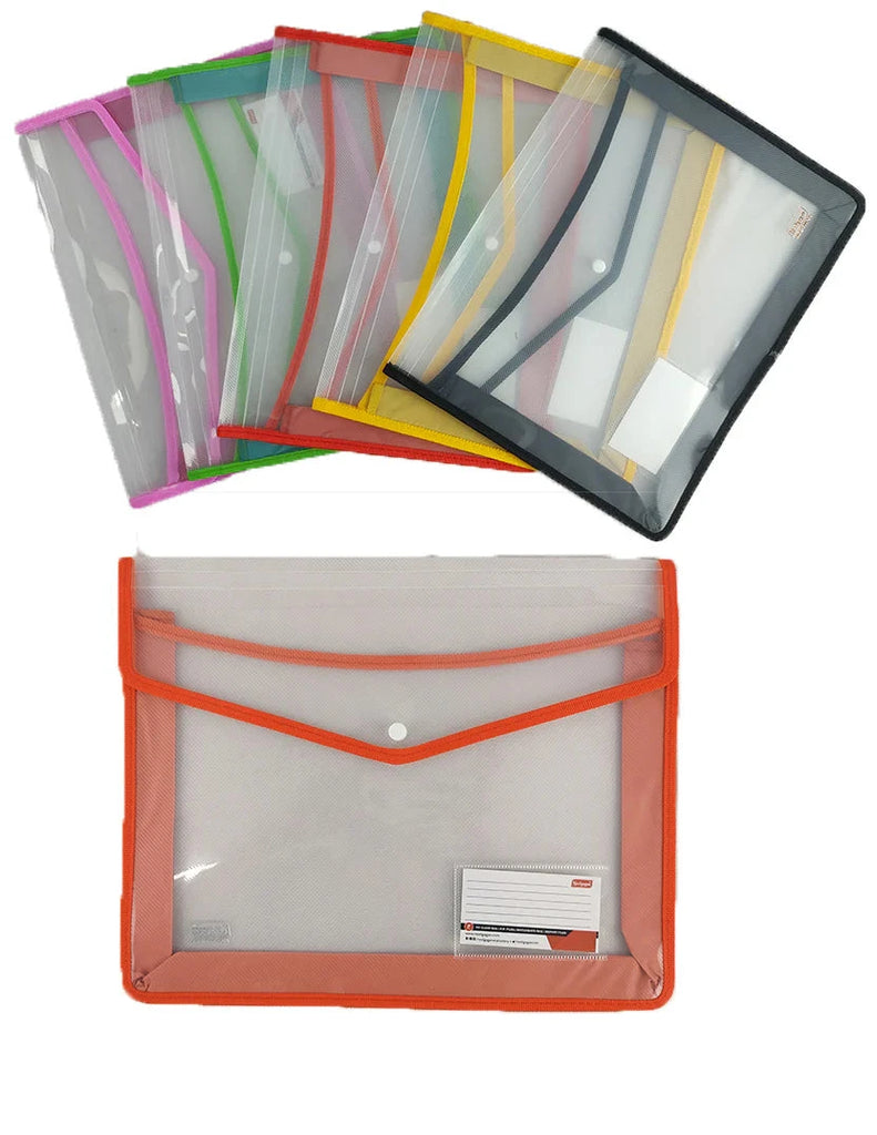AM2149 Cheque Silai Button Bag 1Pcs Clear Bag Folder Button Document B Amd Deodap