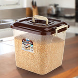 AM5713 JOYO Kitchen King Container 16.5 Ltr (Pack of 1) Medium Rectangular Plastic Container Multipurpose Stackable Storage Box with Lid & Handle