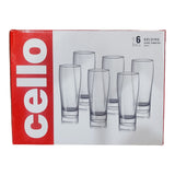 AM2601 CELLO GOLDING GLASS TUMBLERS 295 ML Set of 6