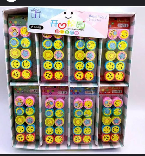 AM2702 10PCS Round  Stamps for Kids for Teachers & Students Birthday Gift