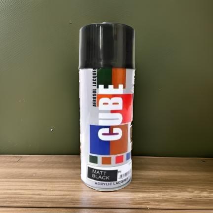 AM2732 Cube Aerosol Acrylic Fast-Drying Spray White Black -1pcs