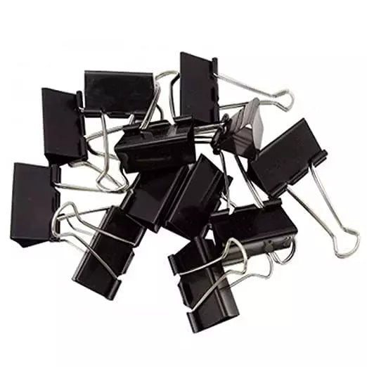 AM2175 Professional Black Clip 12Pcs Binder Clip 32mm